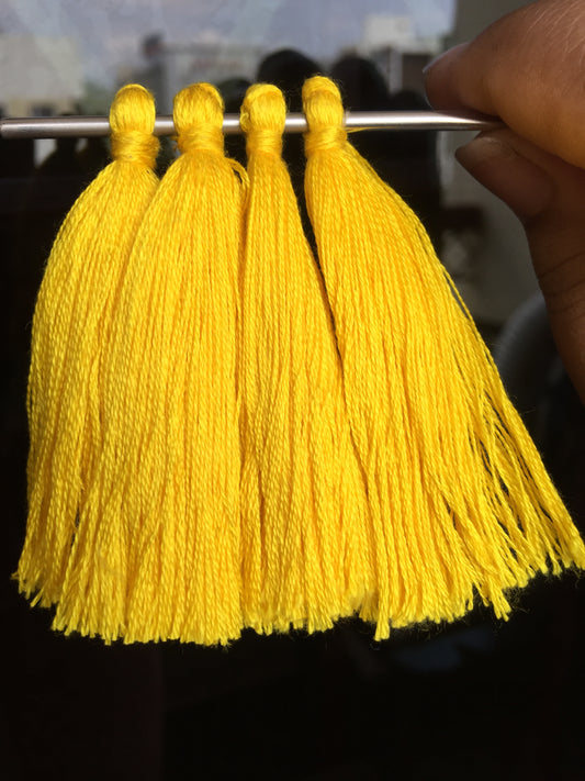YELLOW Thread Tassels