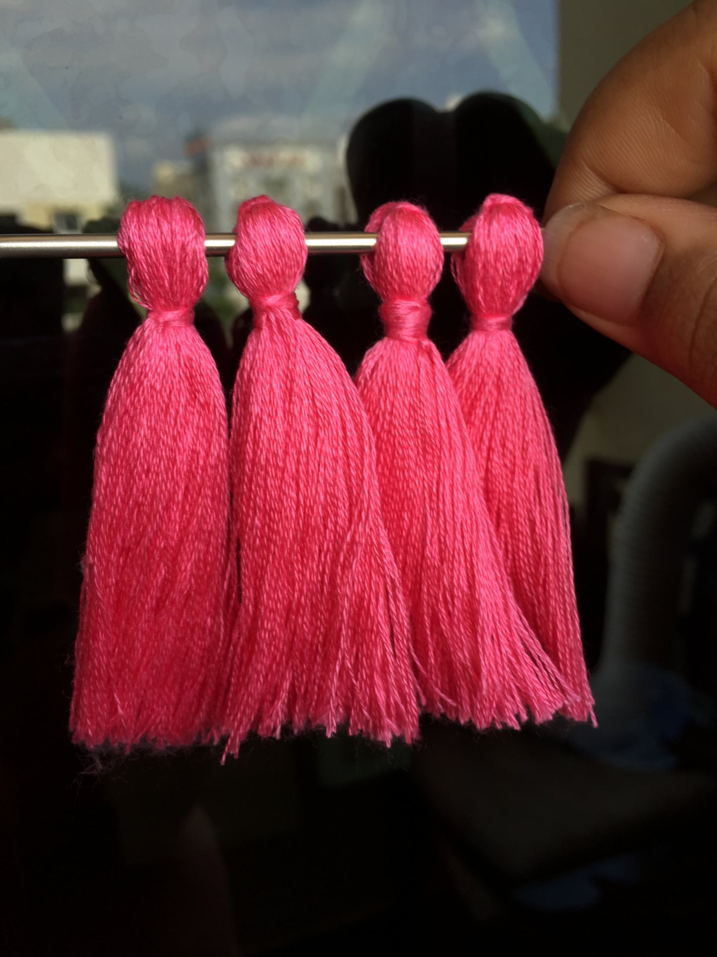 PEACH Thread Tassels