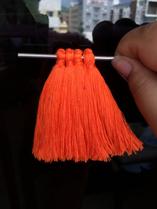 ORANGE Thread Tassels