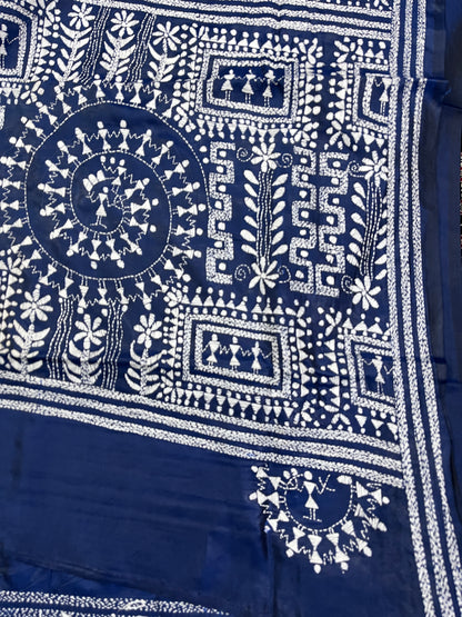 WARLI Kanthawork Saree