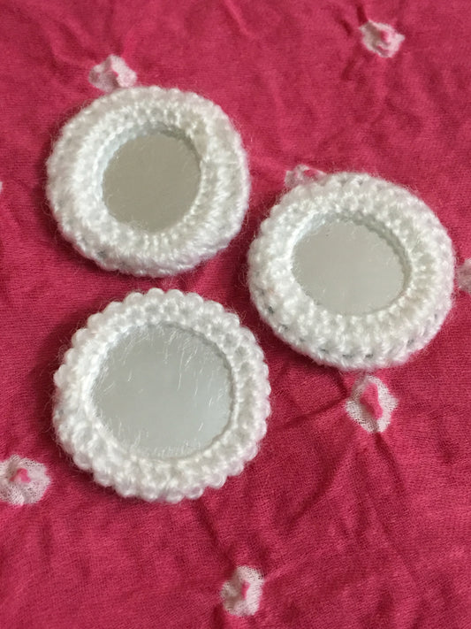 WHITE Mirror Buttons