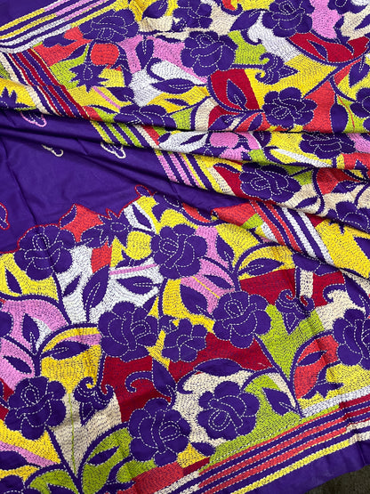 GULAABO Kanthawork Saree