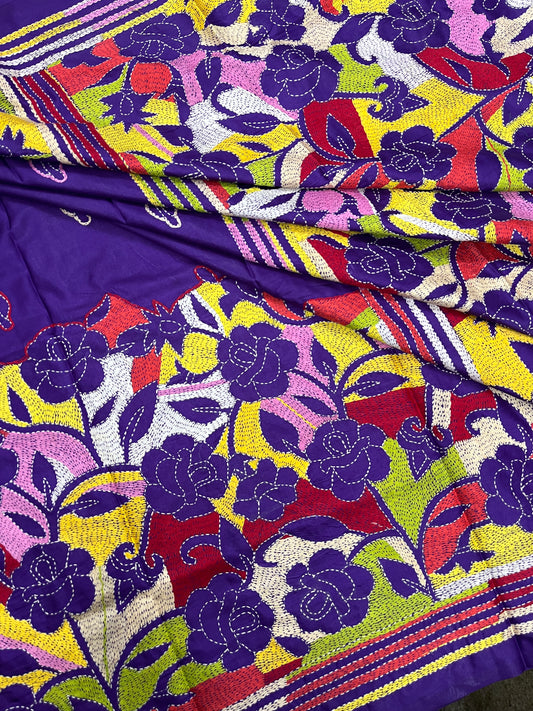 GULAABO Kanthawork Saree