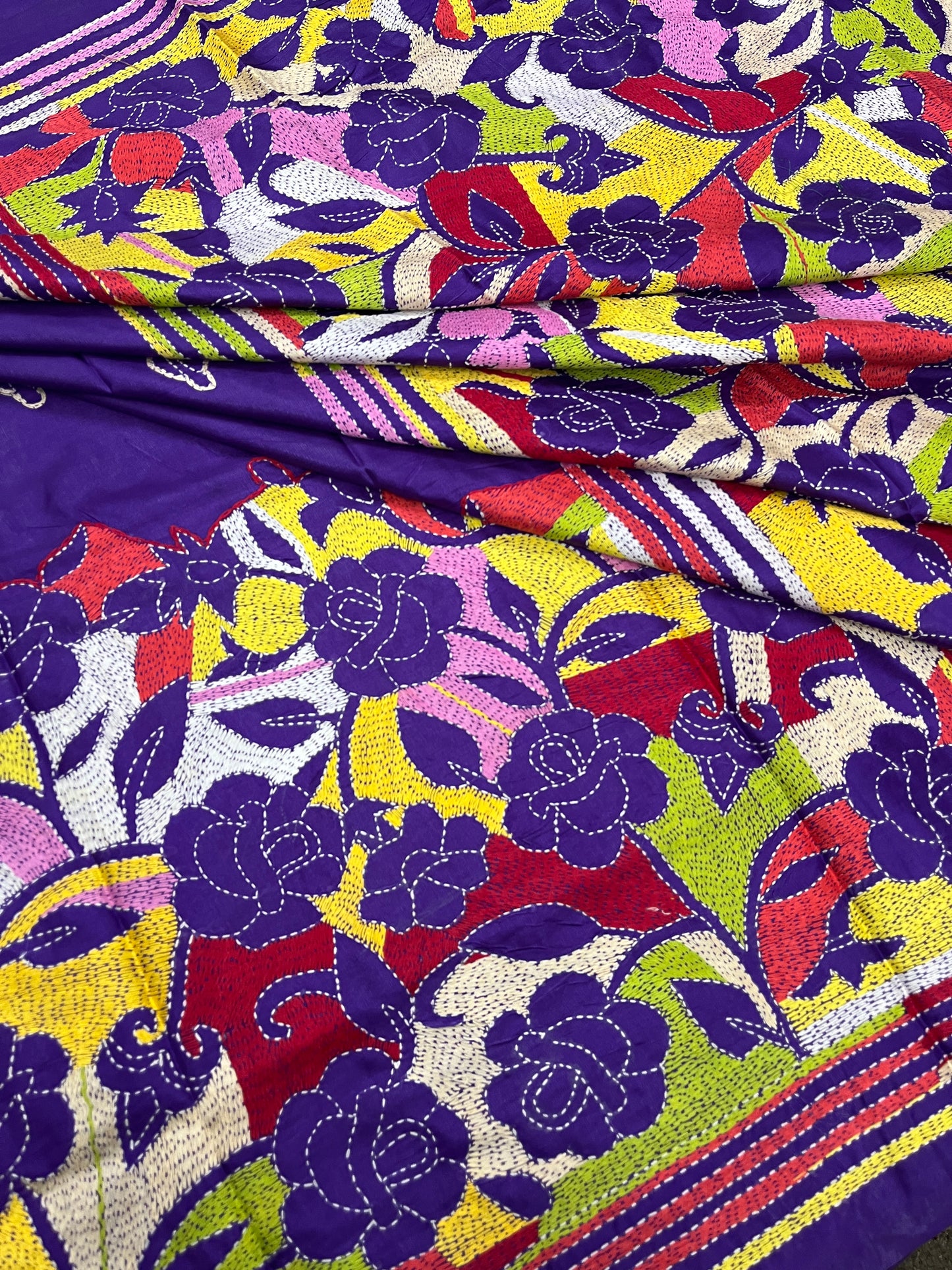GULAABO Kanthawork Saree
