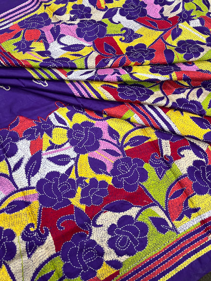 GULAABO Kanthawork Saree