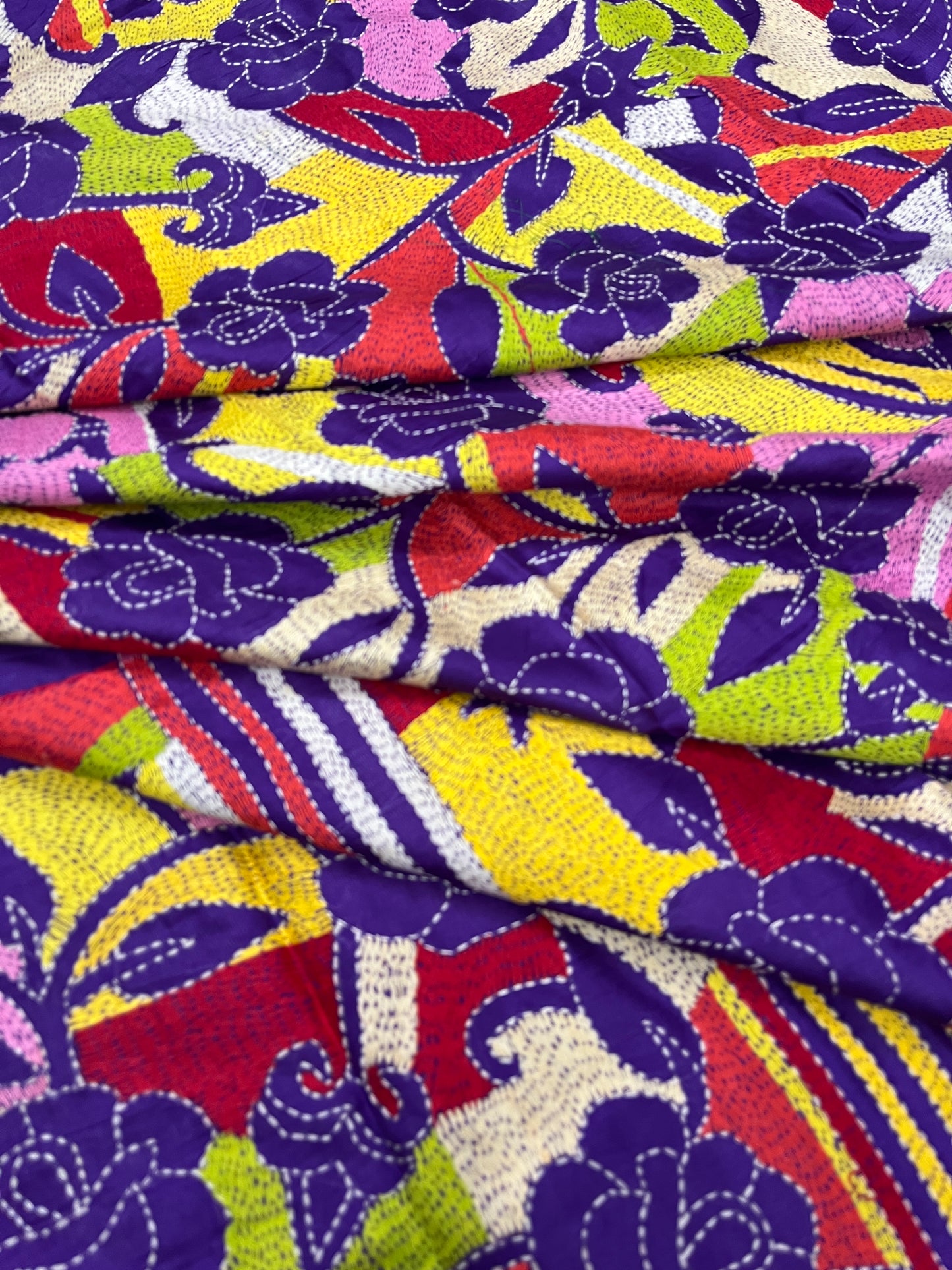 GULAABO Kanthawork Saree