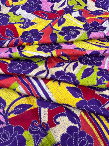 GULAABO Kanthawork Saree