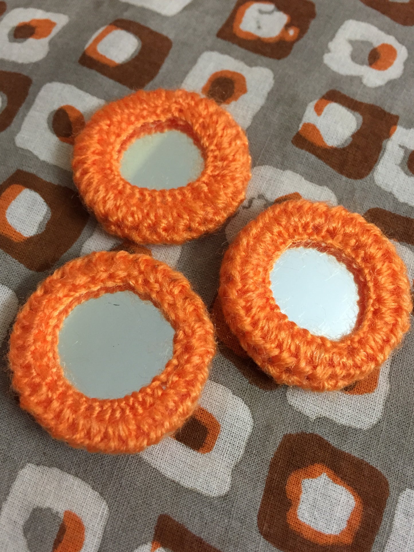 ORANGE Mirror Buttons