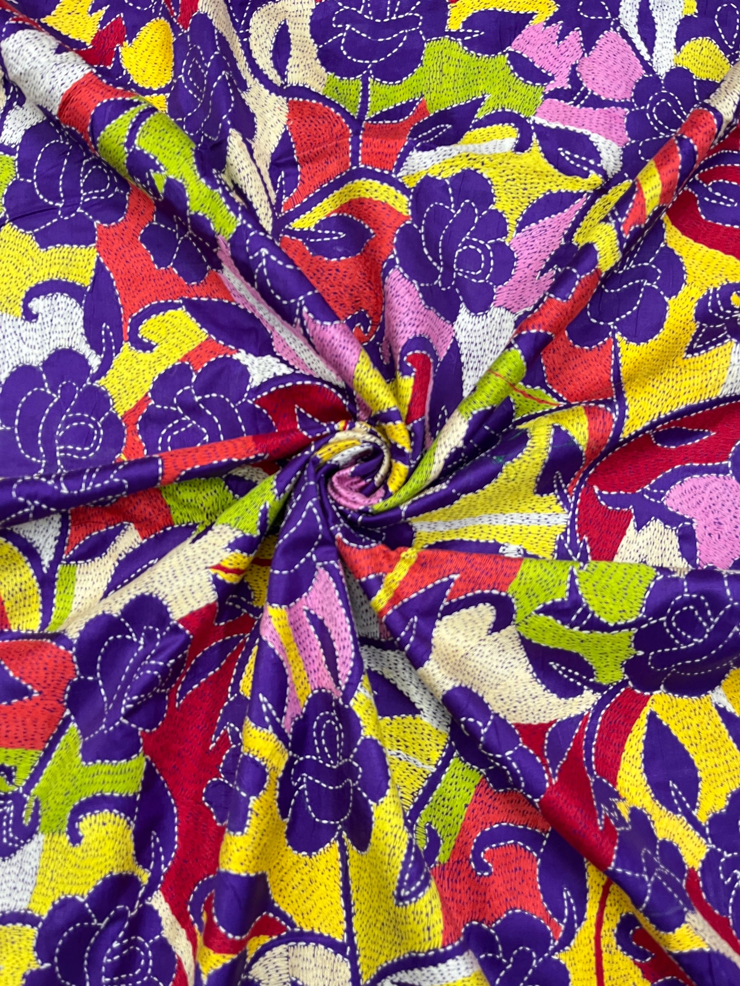 GULAABO Kanthawork Saree