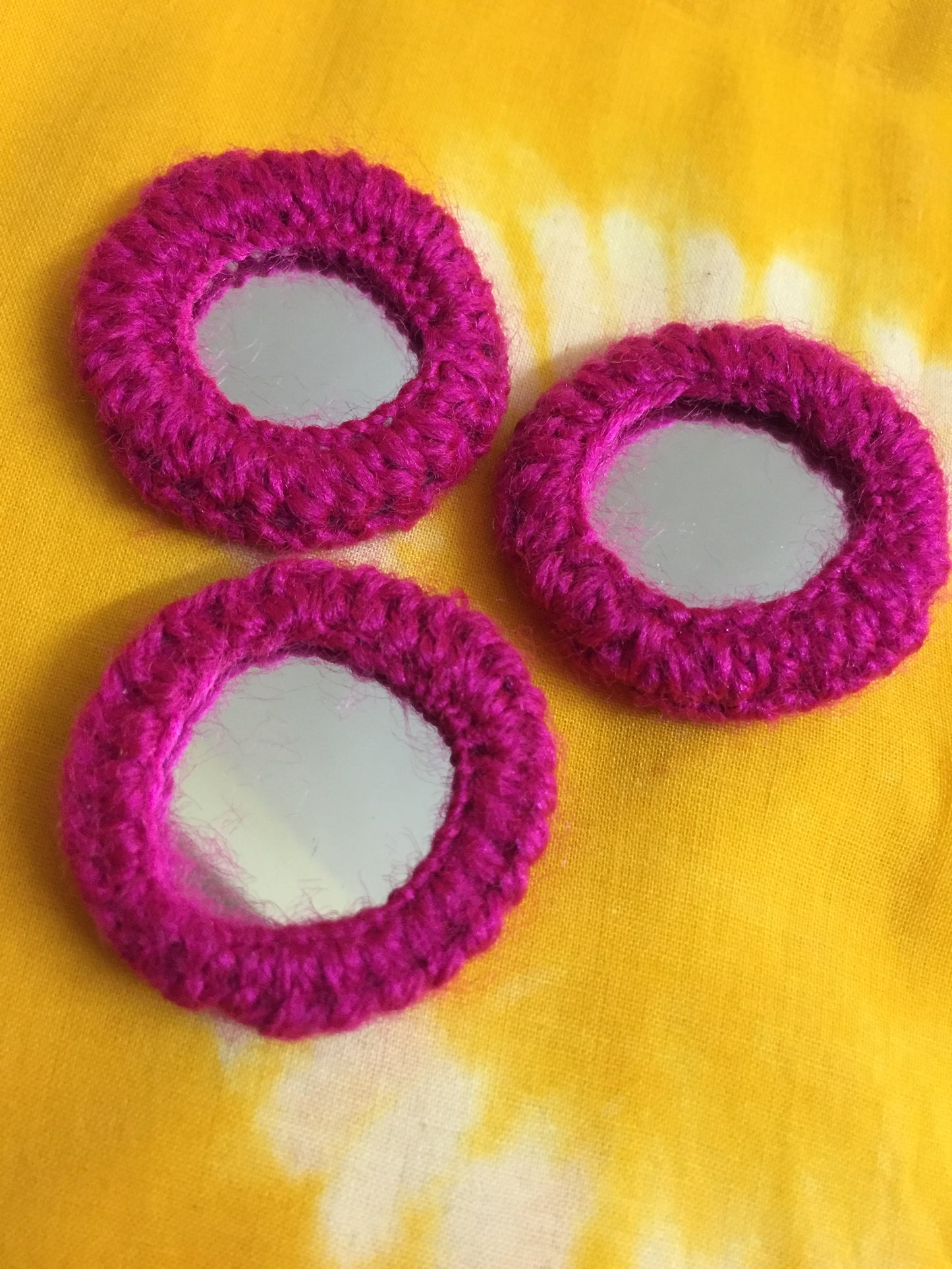 RANI PINK Mirror Buttons