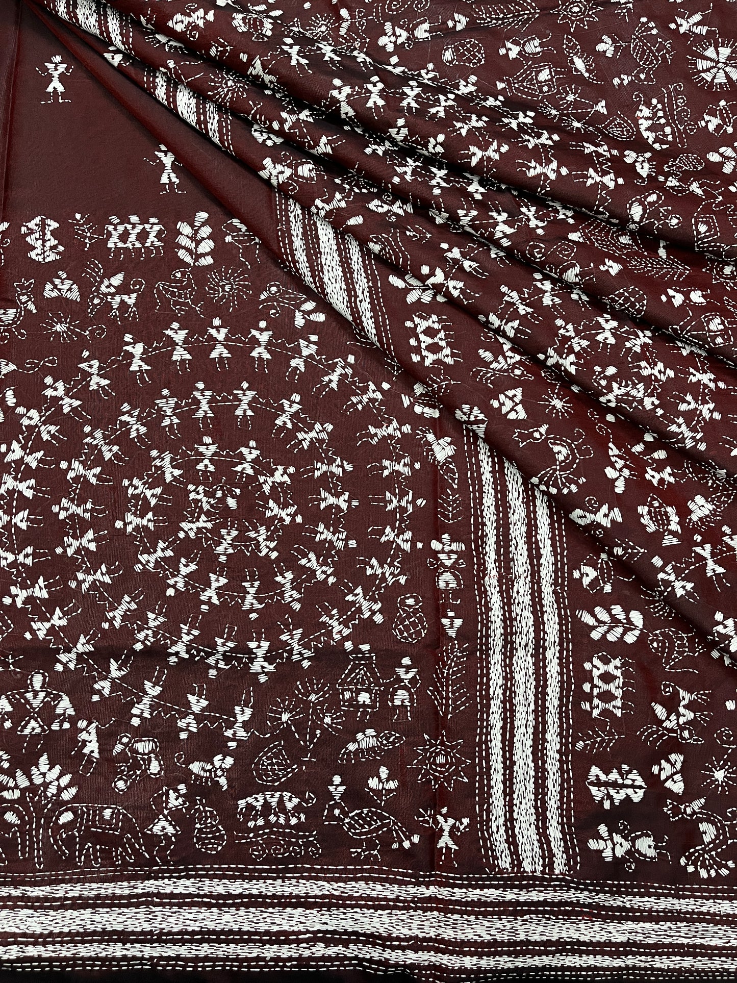 WARLI Kanthawork Saree