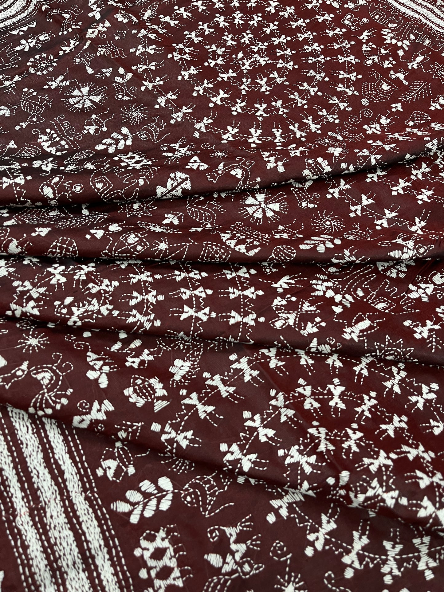 WARLI Kanthawork Saree