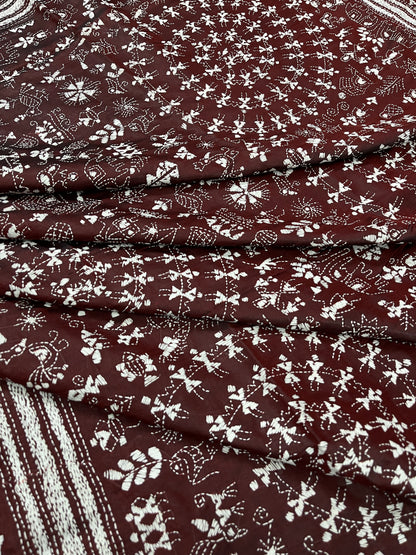WARLI Kanthawork Saree