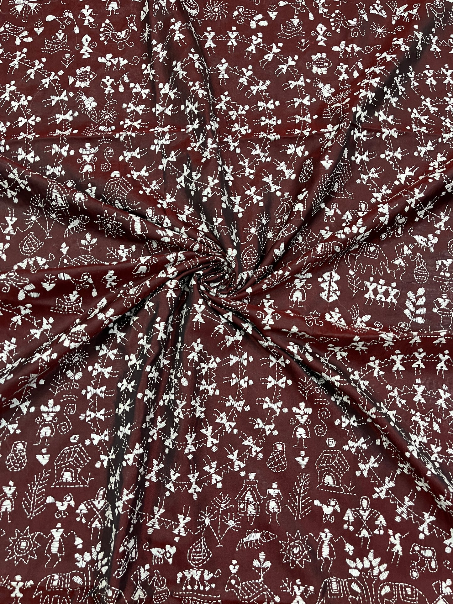 WARLI Kanthawork Saree