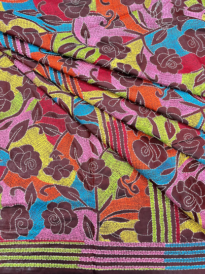 GULAABO Kanthawork Saree