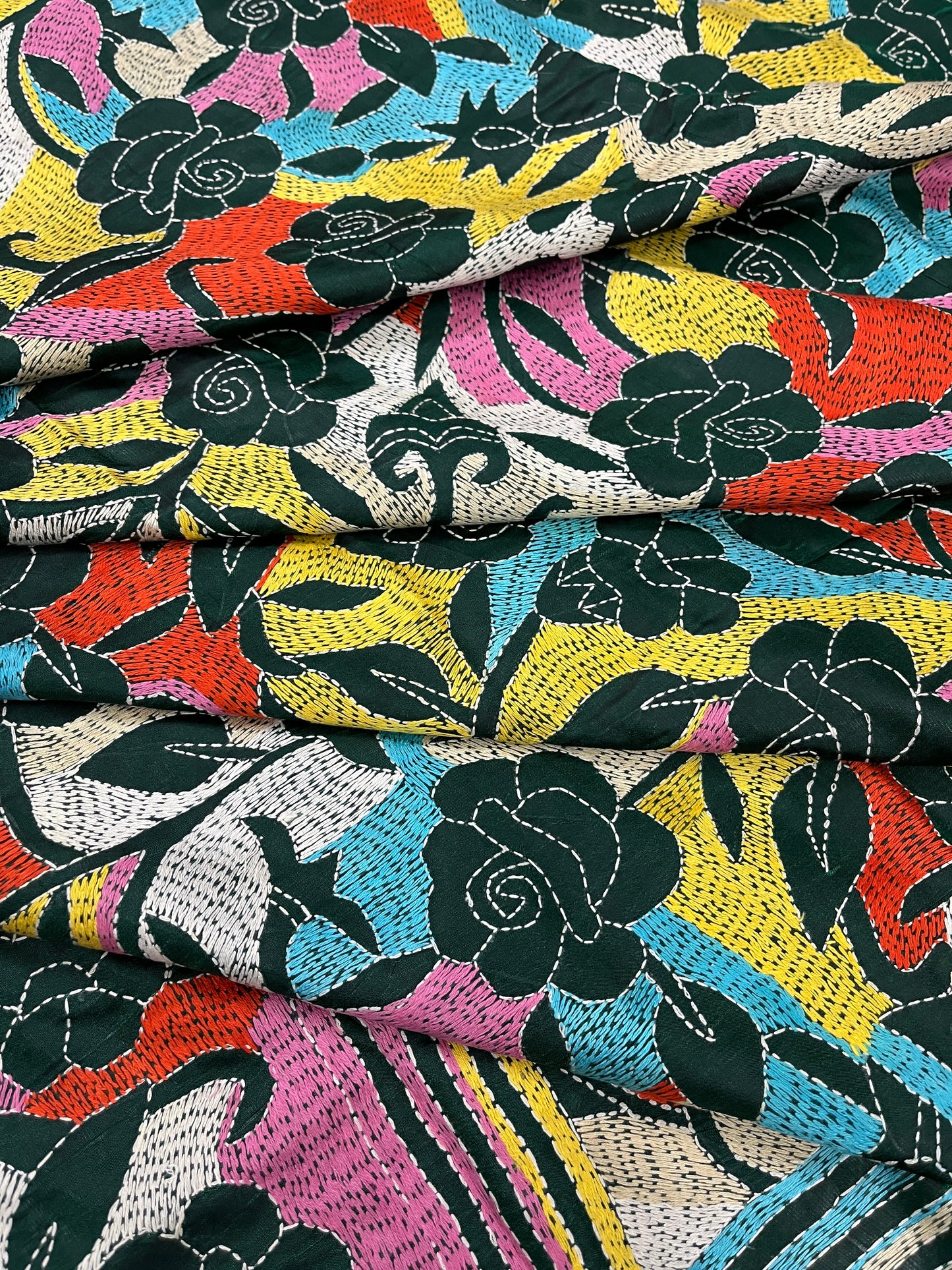 GULAABO Kanthawork Saree