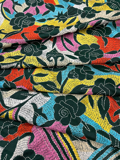 GULAABO Kanthawork Saree