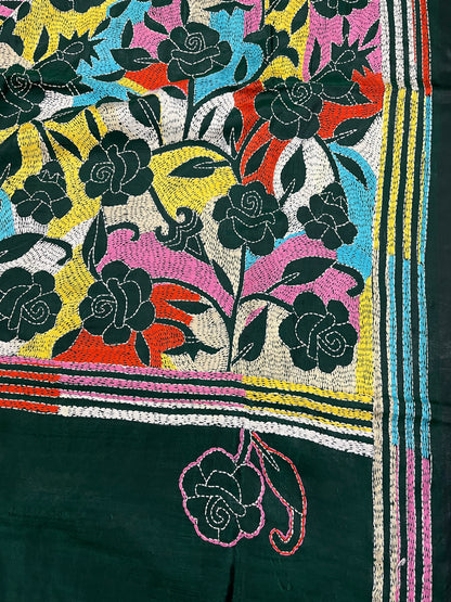 GULAABO Kanthawork Saree