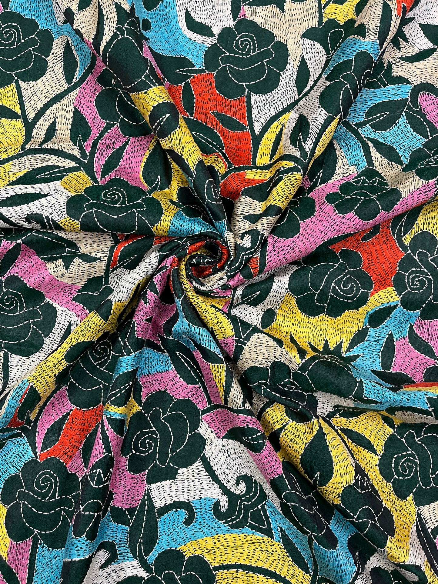 GULAABO Kanthawork Saree