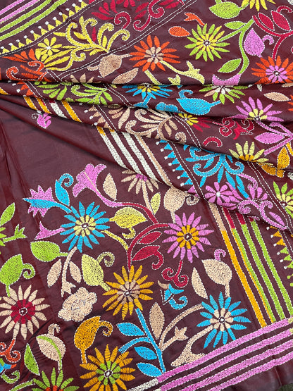 RANGEELA Kanthawork Saree