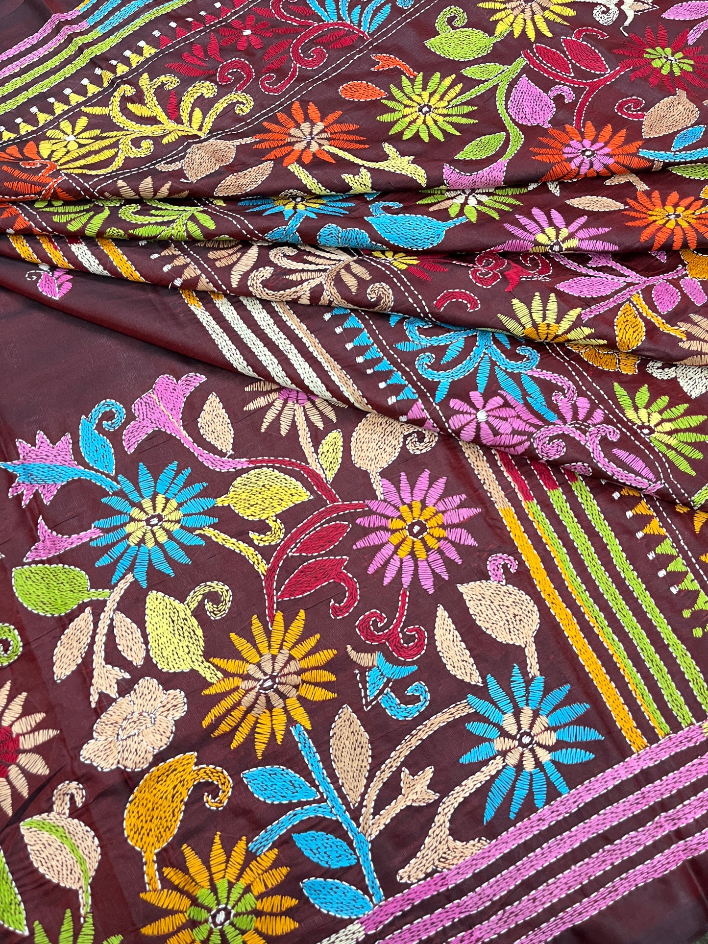 RANGEELA Kanthawork Saree