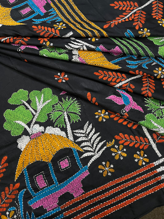 VILLAGE LOVE Kanthawork Saree