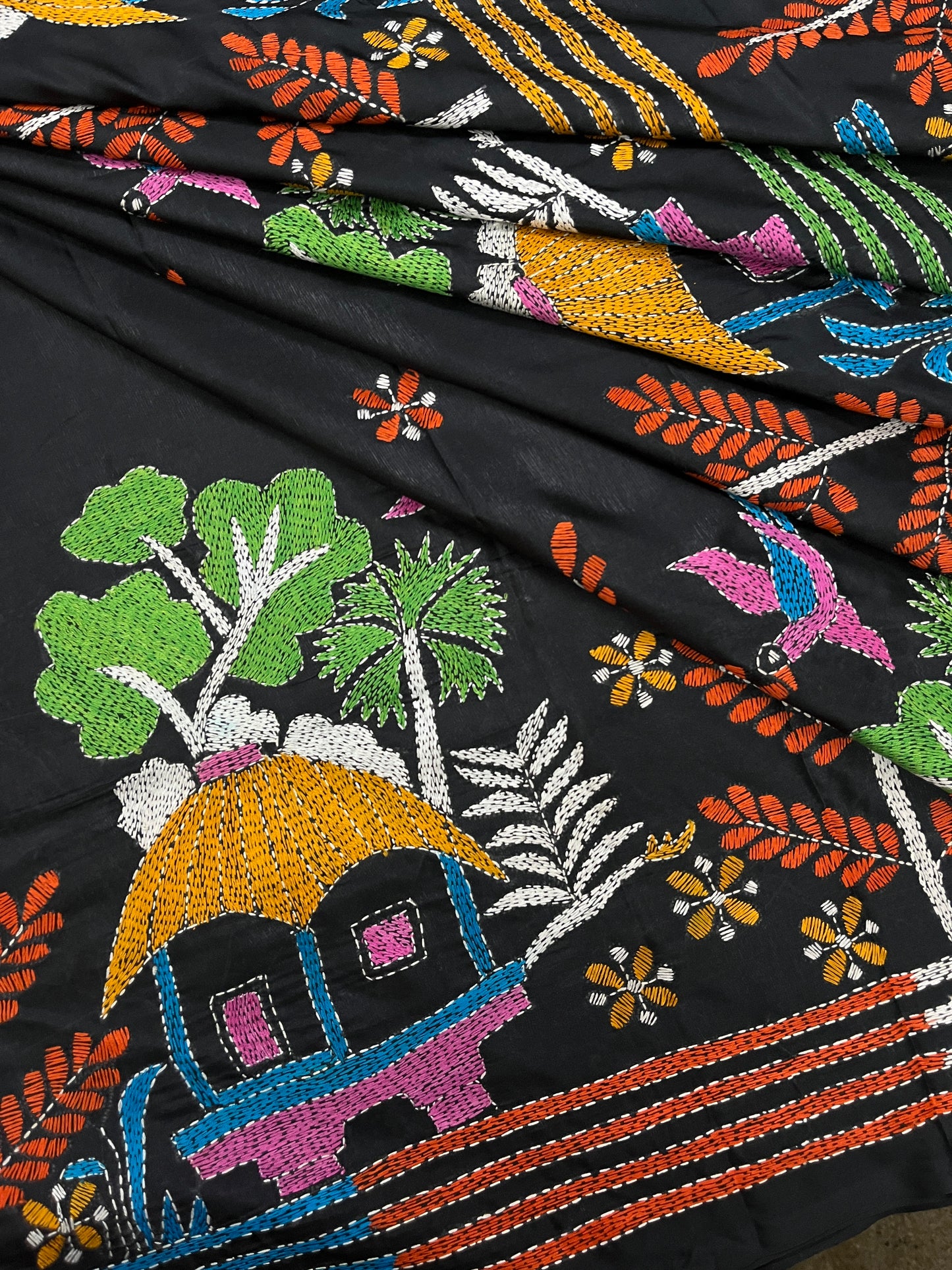VILLAGE LOVE Kanthawork Saree