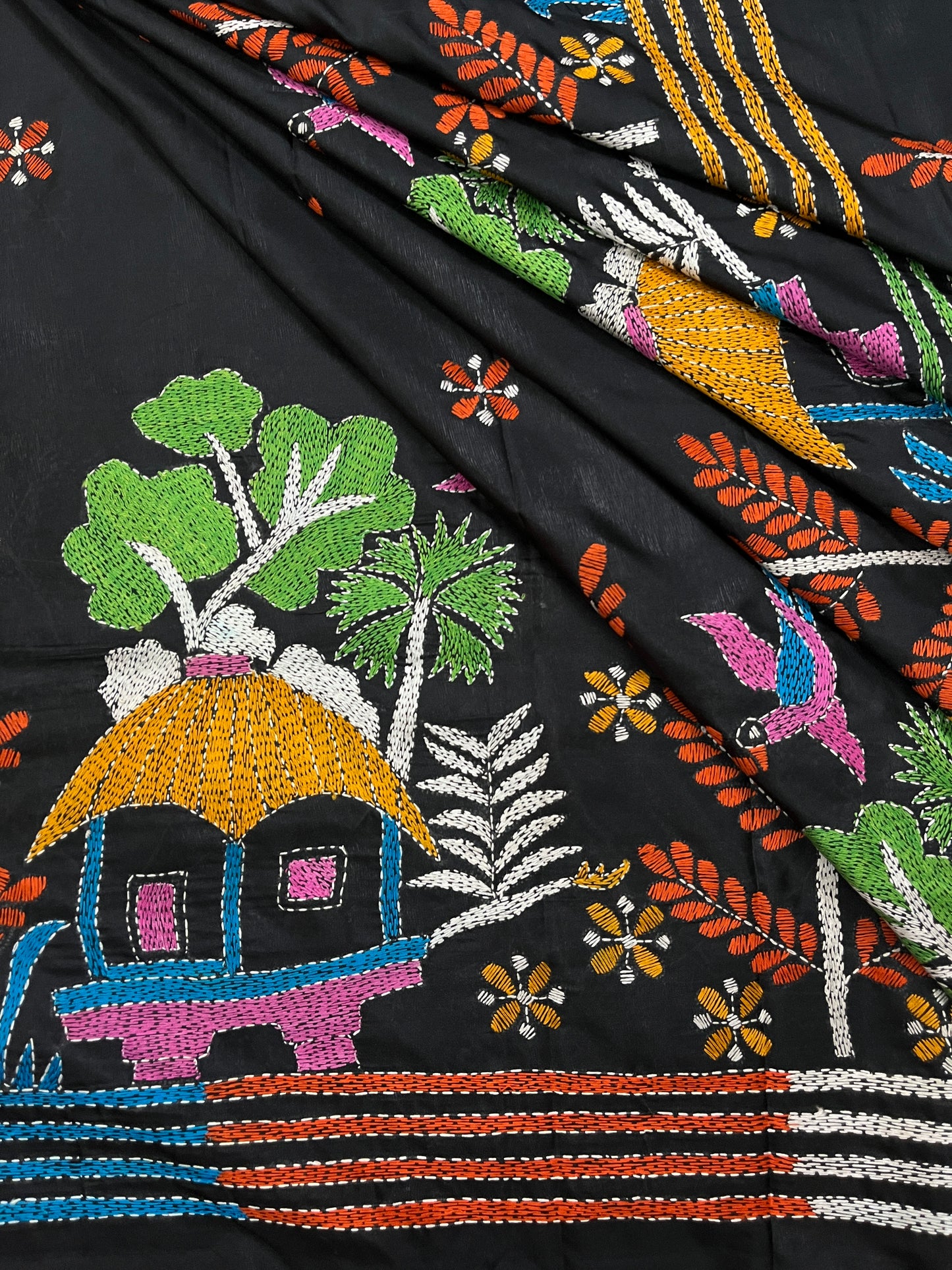 VILLAGE LOVE Kanthawork Saree