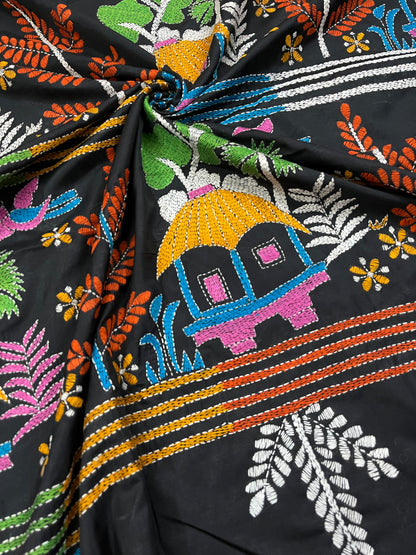 VILLAGE LOVE Kanthawork Saree