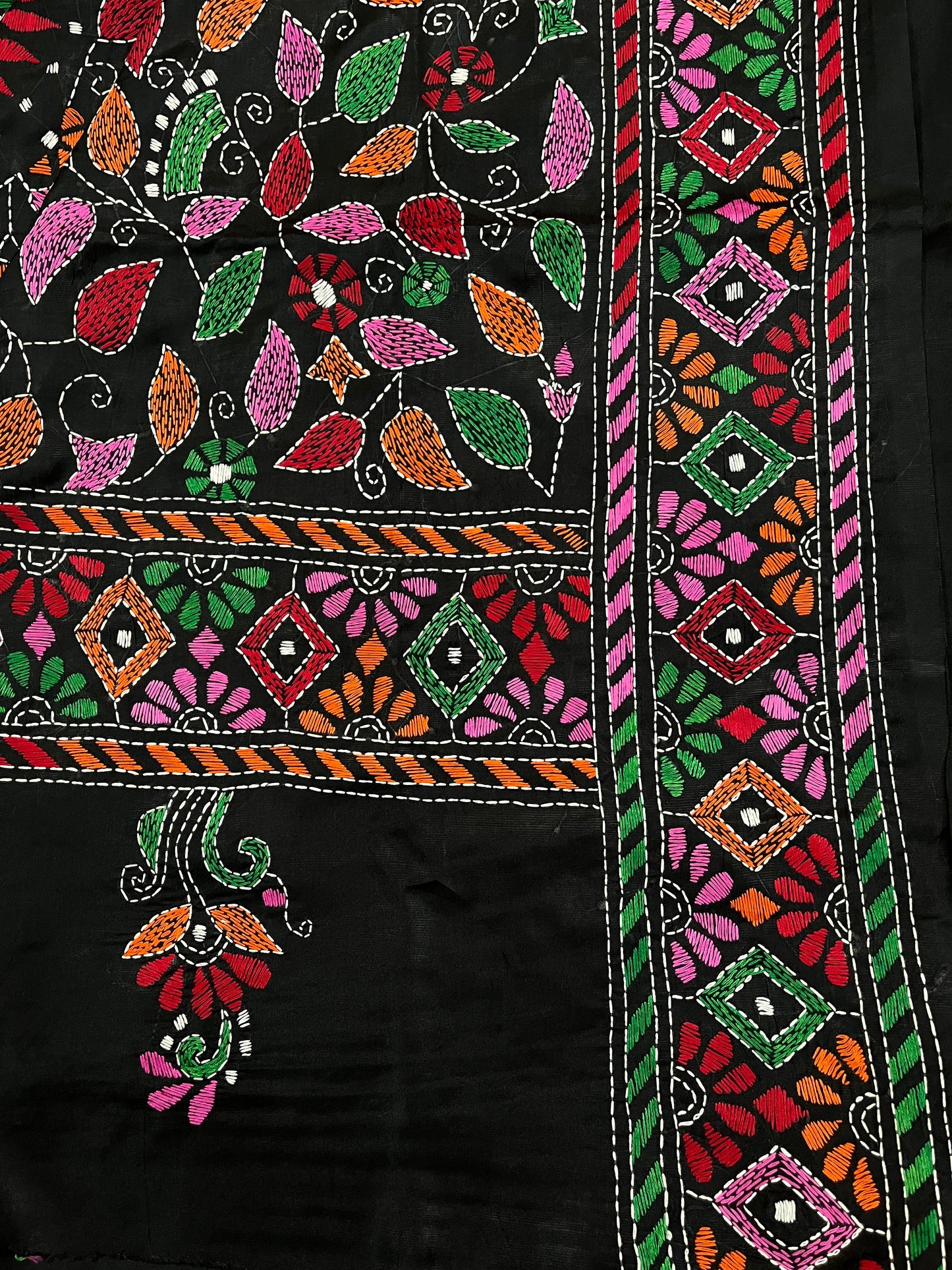 FLORAL Kanthawork Saree