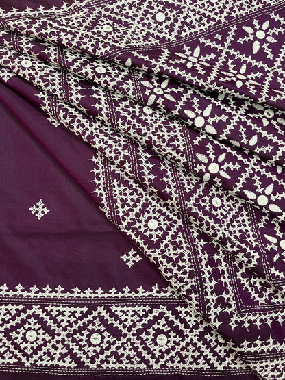 LAAJWAAB Kutchwork Saree