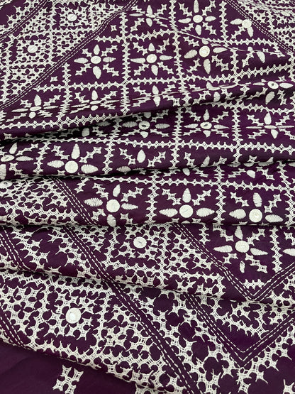 LAAJWAAB Kutchwork Saree