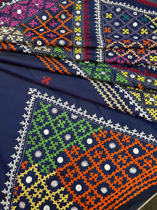 RANGEELA Kutchwork Saree