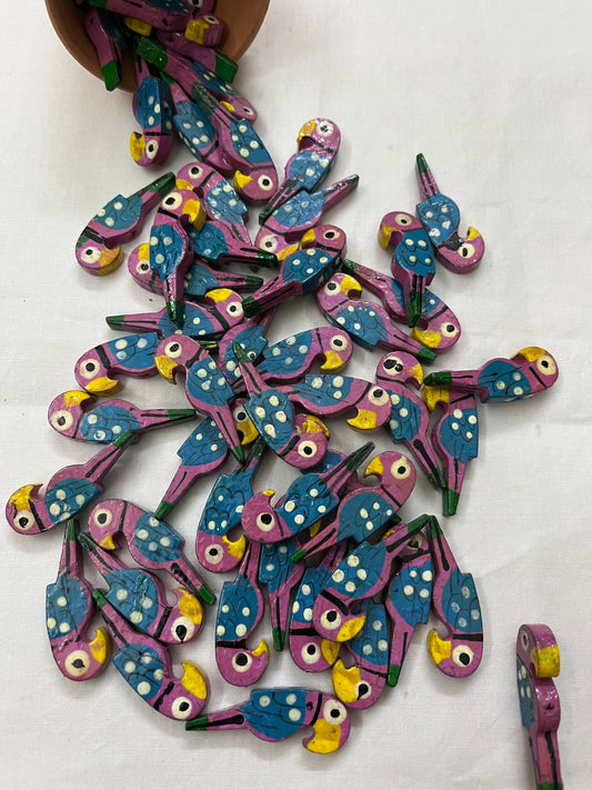 PURPLE Parrot Buttons