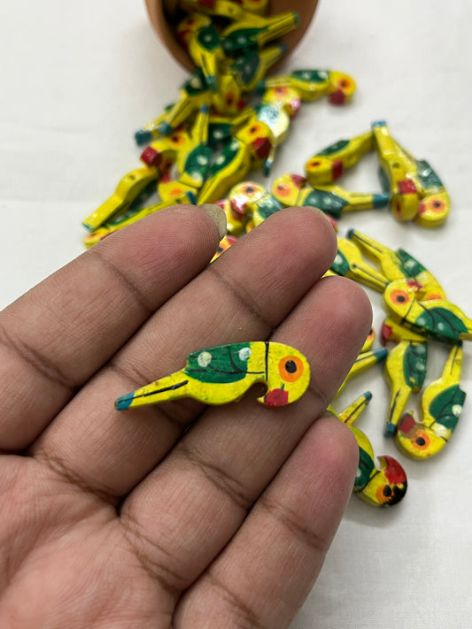 YELLOW Parrot Buttons