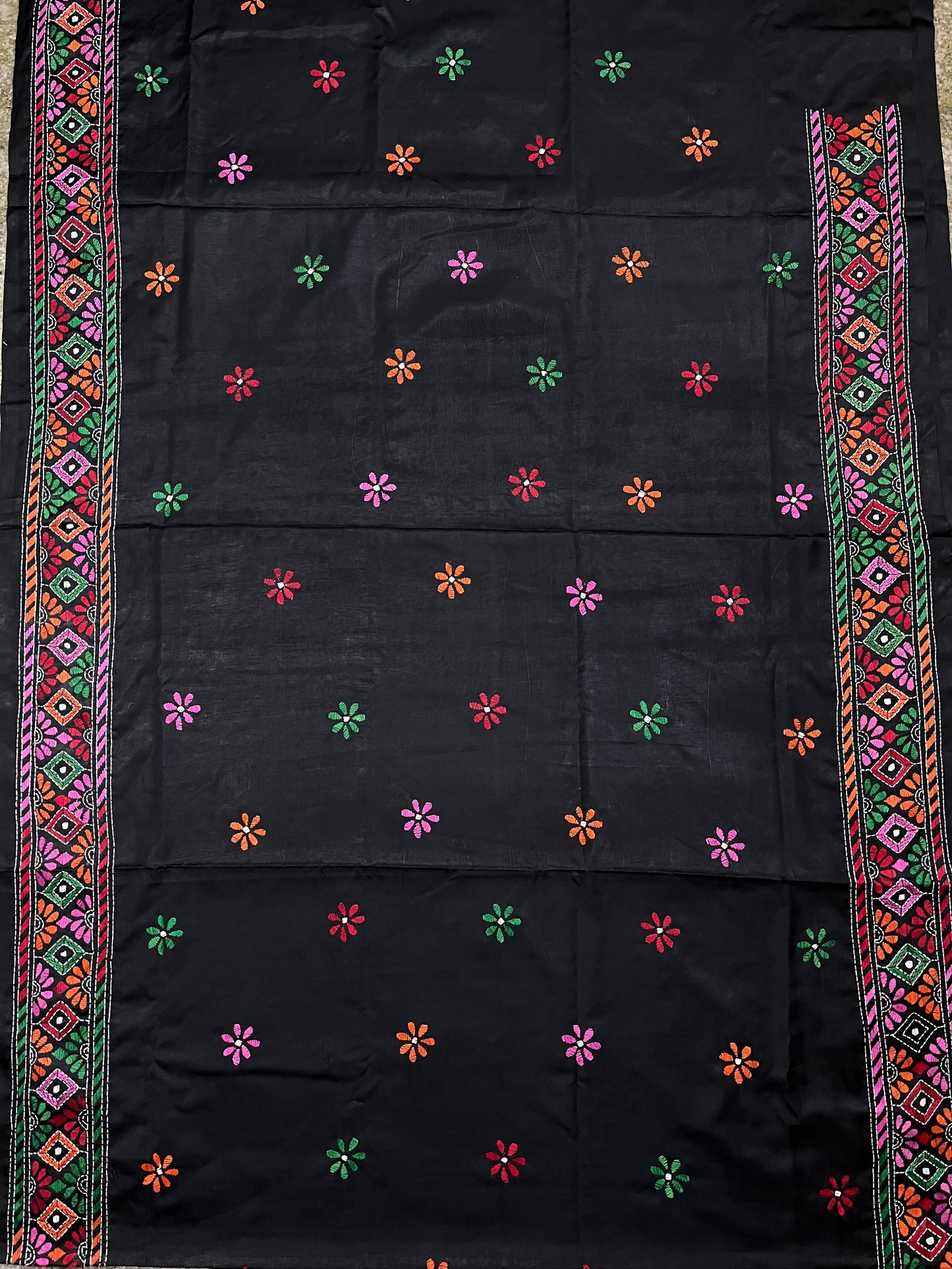 FLORAL Kanthawork Saree