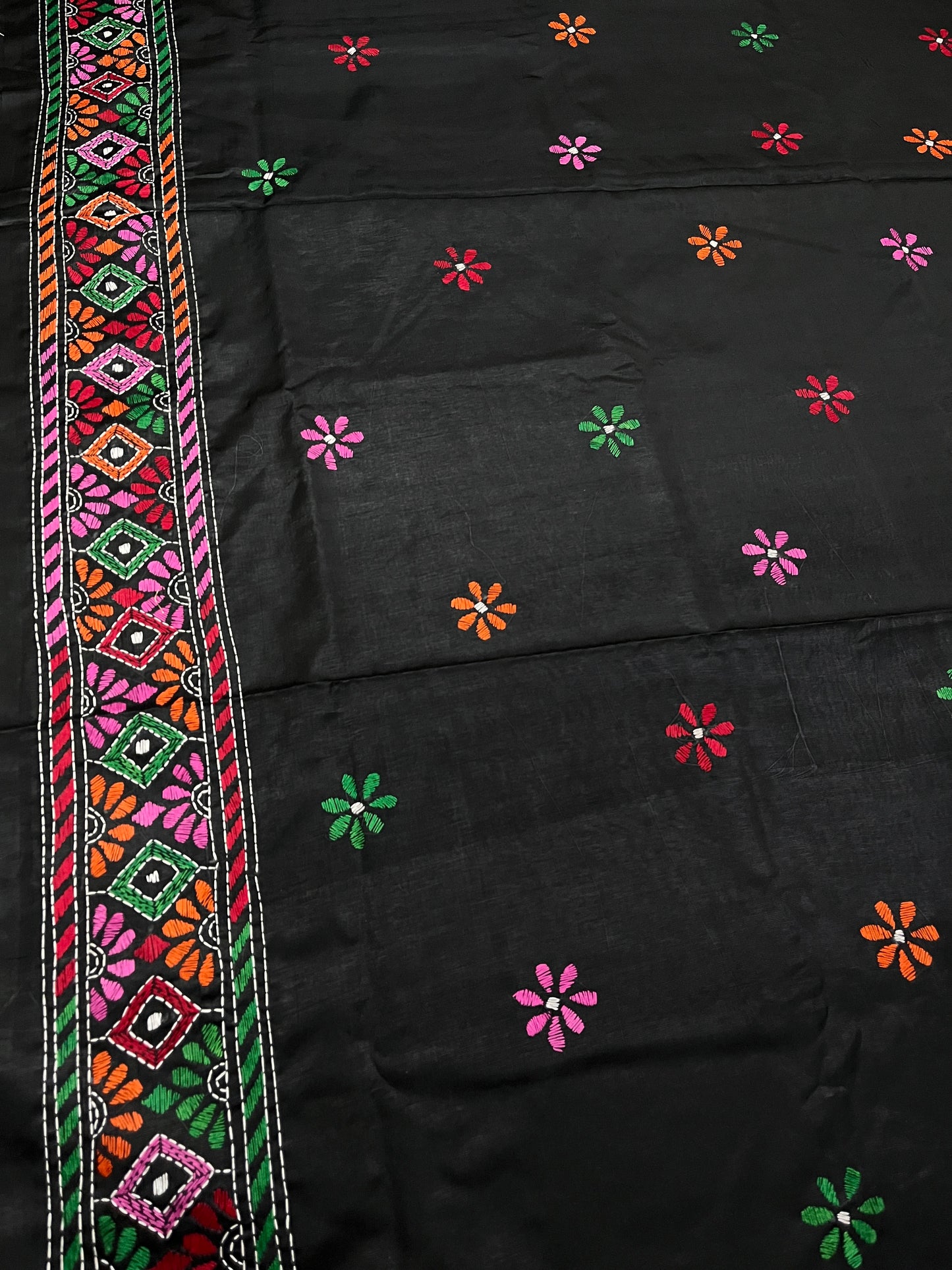 FLORAL Kanthawork Saree
