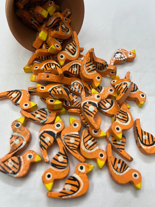 ORANGE Chidiya Buttons