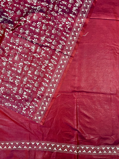 WARLI Kanthawork Saree