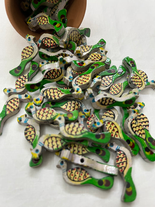 GREY Peacock Buttons
