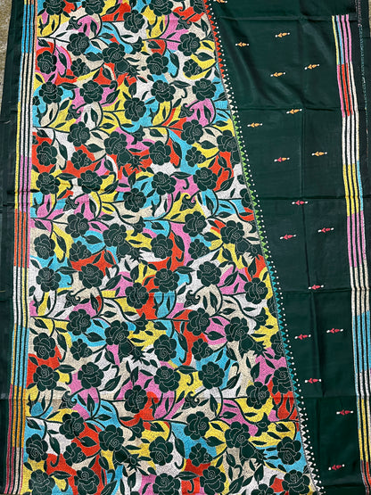 GULAABO Kanthawork Saree