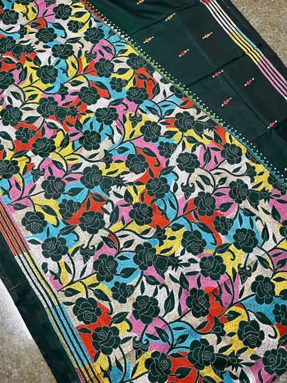 GULAABO Kanthawork Saree