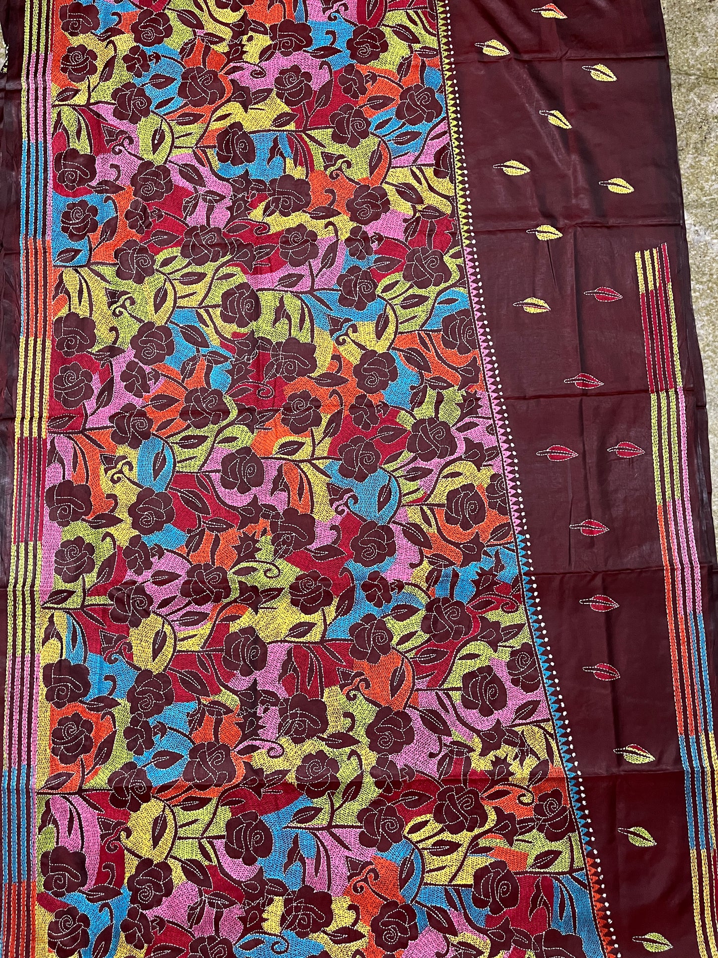 GULAABO Kanthawork Saree