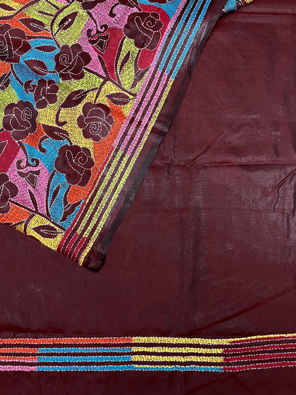 GULAABO Kanthawork Saree