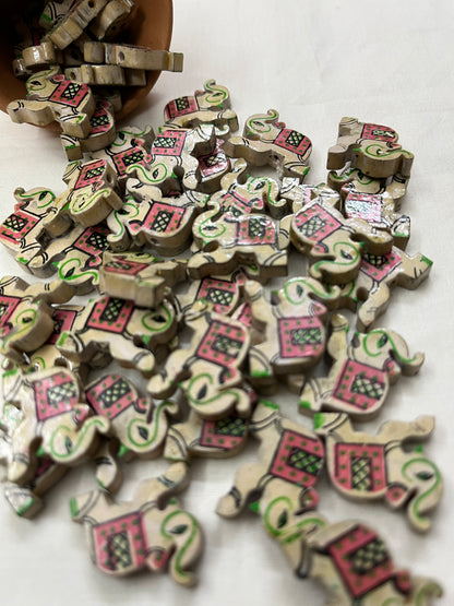 Off White Elephant Buttons