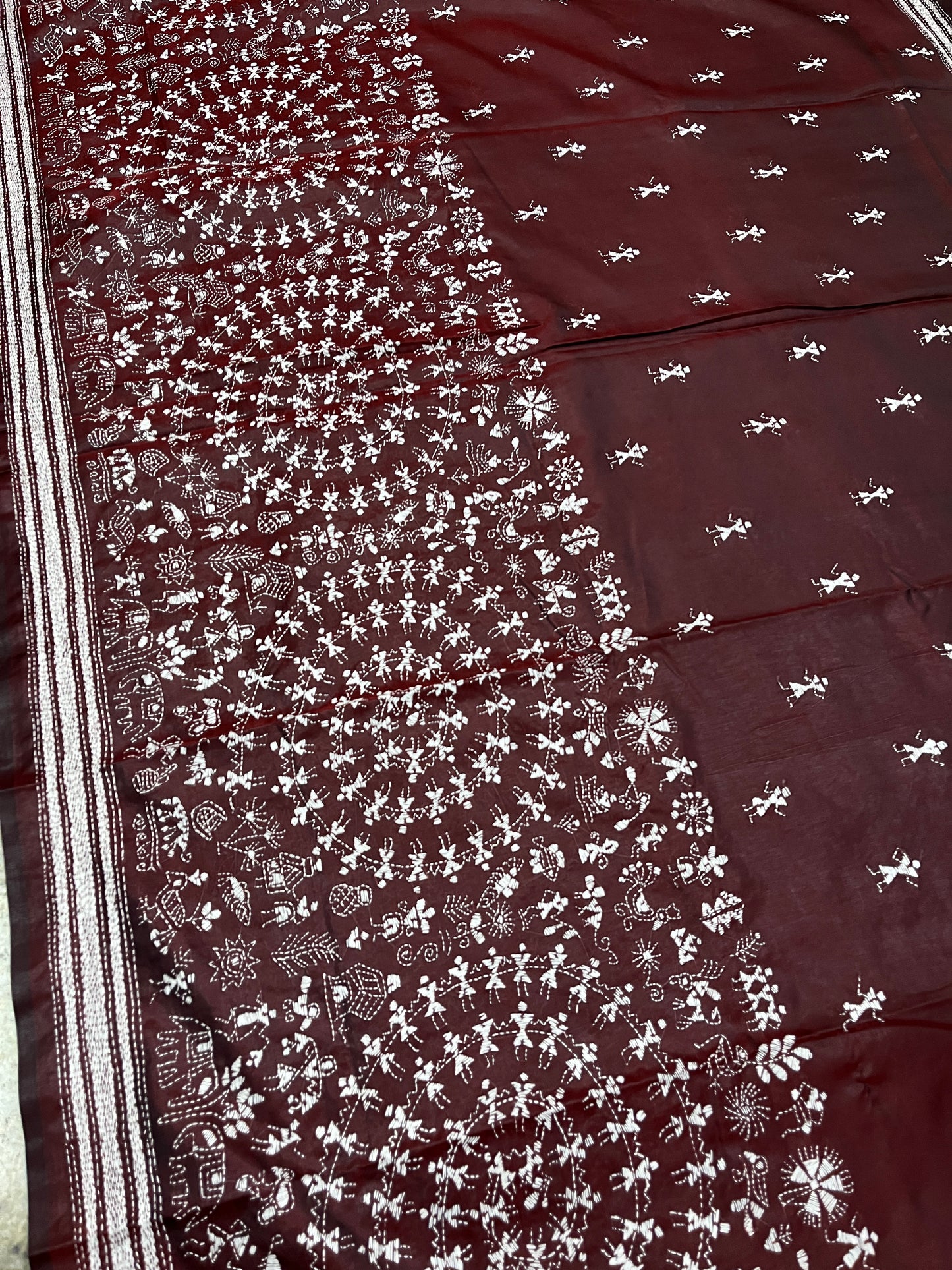 WARLI Kanthawork Saree