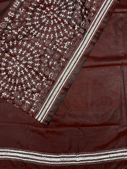 WARLI Kanthawork Saree