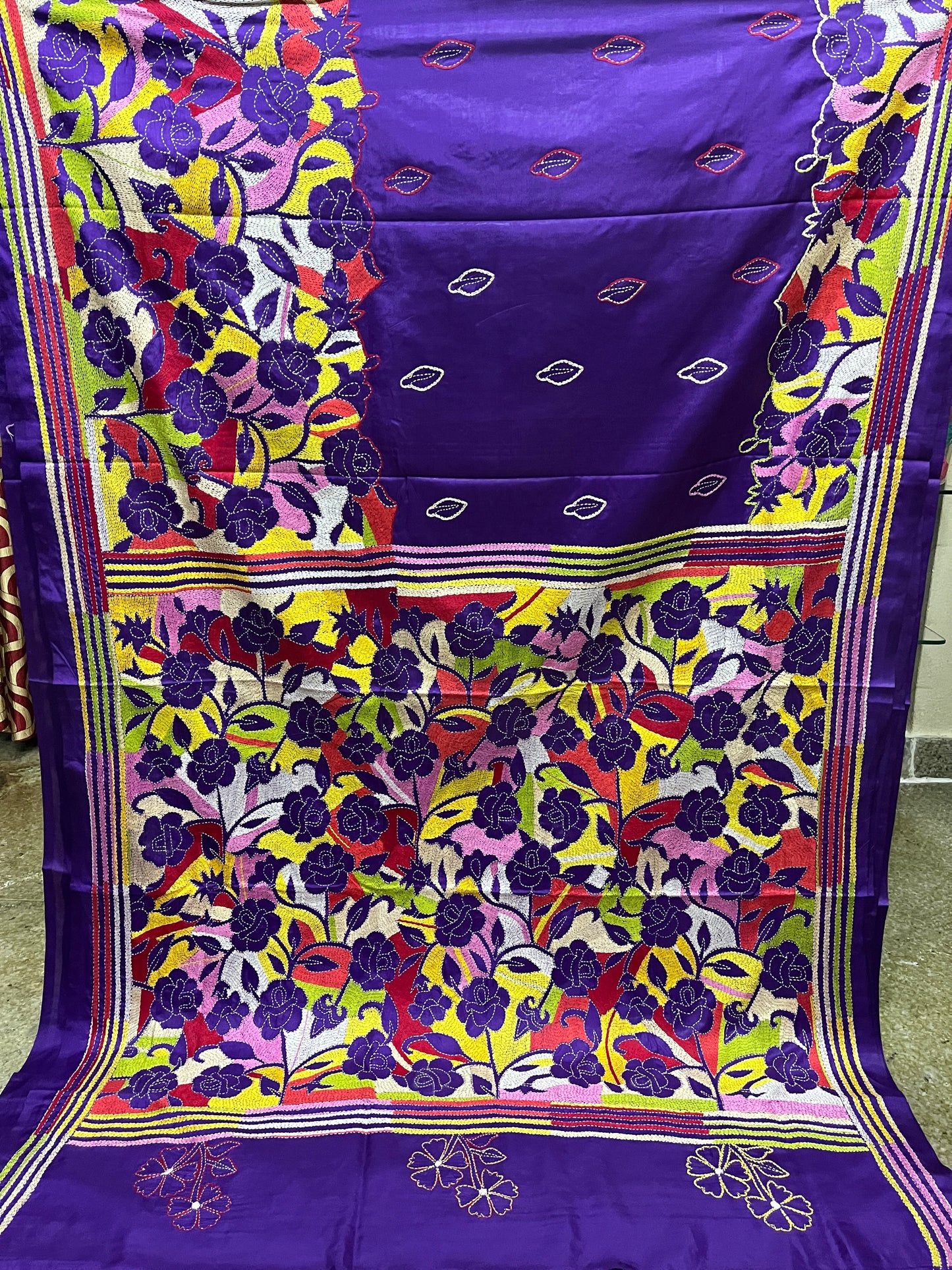 GULAABO Kanthawork Saree