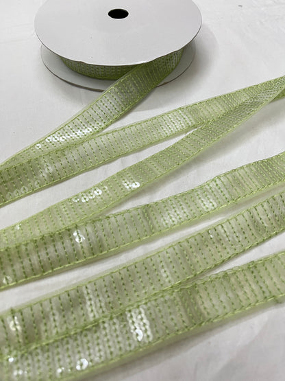 Sequins Lace - LIGHT GREEN