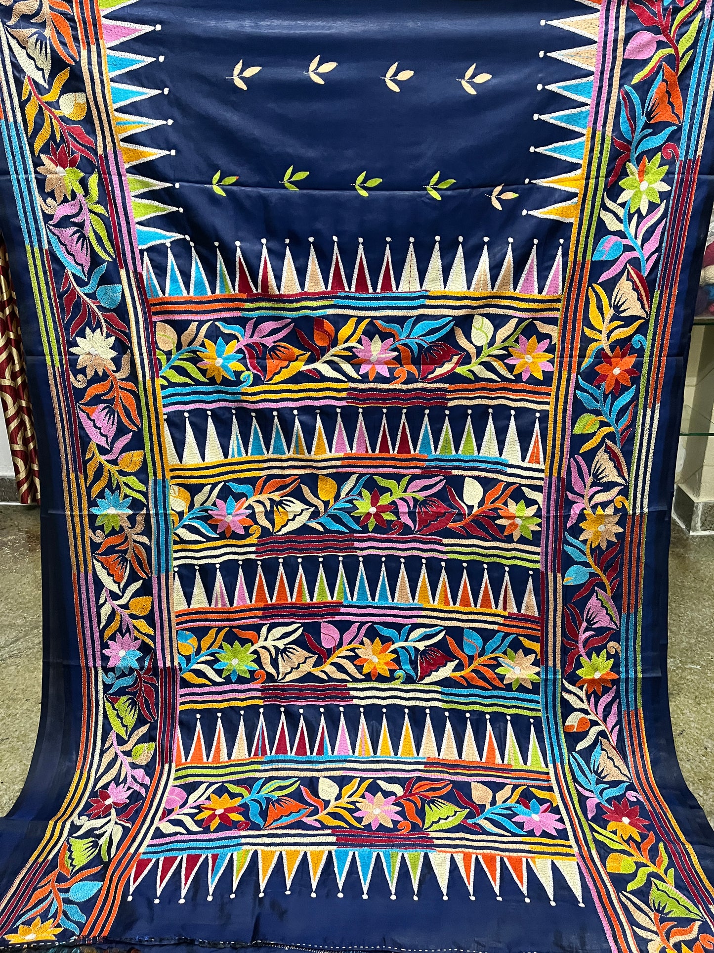 TEMPLE THEME Kanthawork Saree